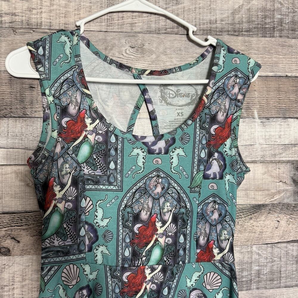Disney The Little Mermaid Ariel Stained Glass Dress XS - Picture 3 of 7